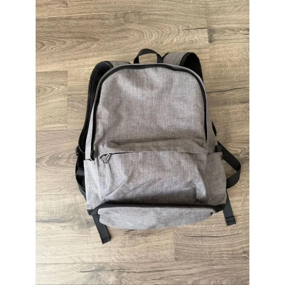 Vancropak Laptop Backpack Unisex Sz L Grey Heather Business Travel School Bag